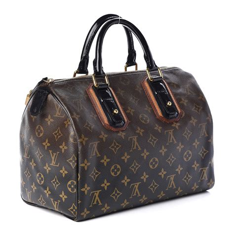 LOUIS VUITTON Monogram Mirage Speedy 30 Black.